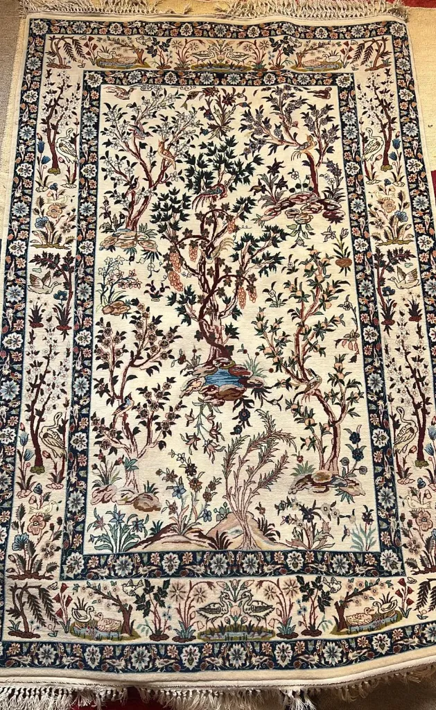 Ispahan laine et soie 160 x 110 cm