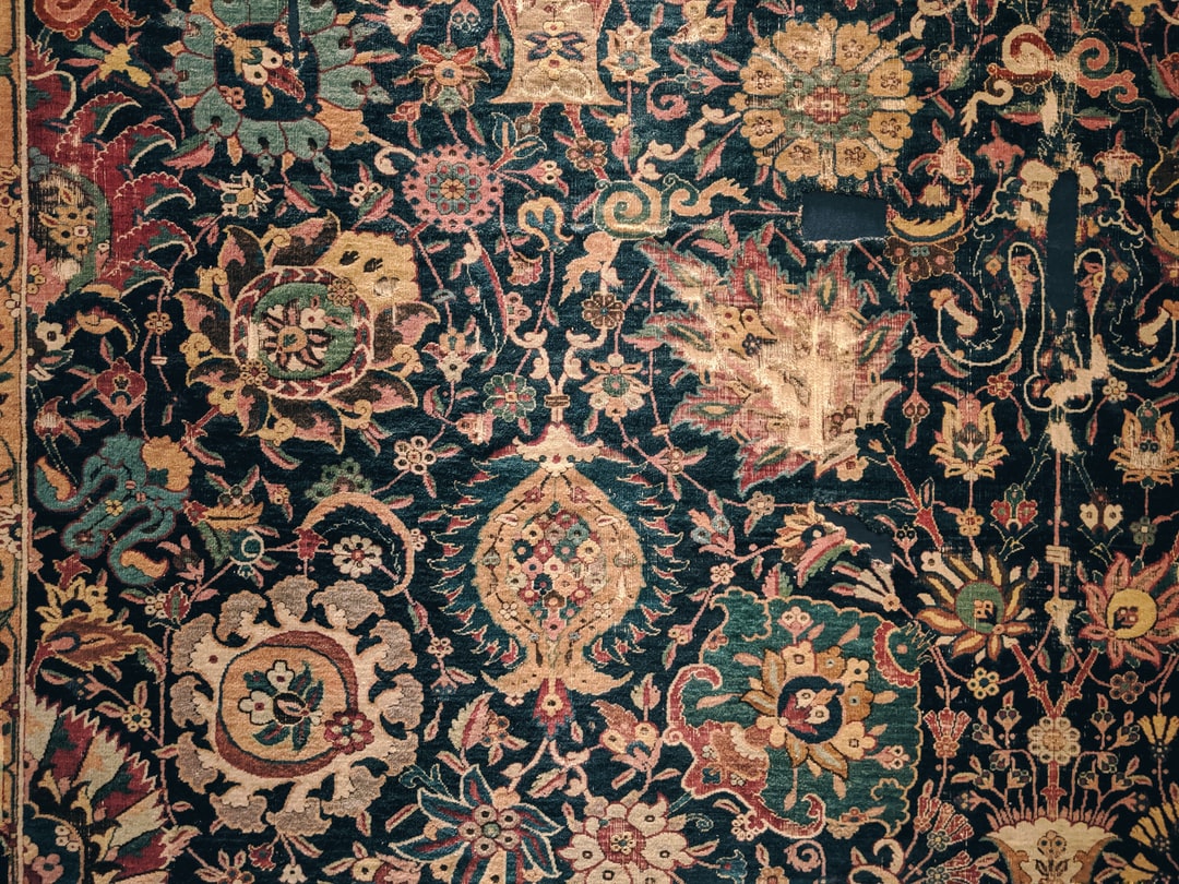 old antique handmade carpet